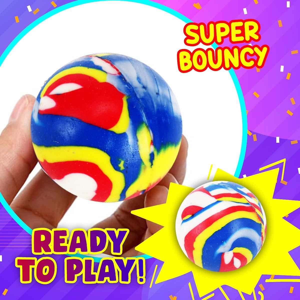 Party Central Bouncy Balls (Pack of 10) image number 3