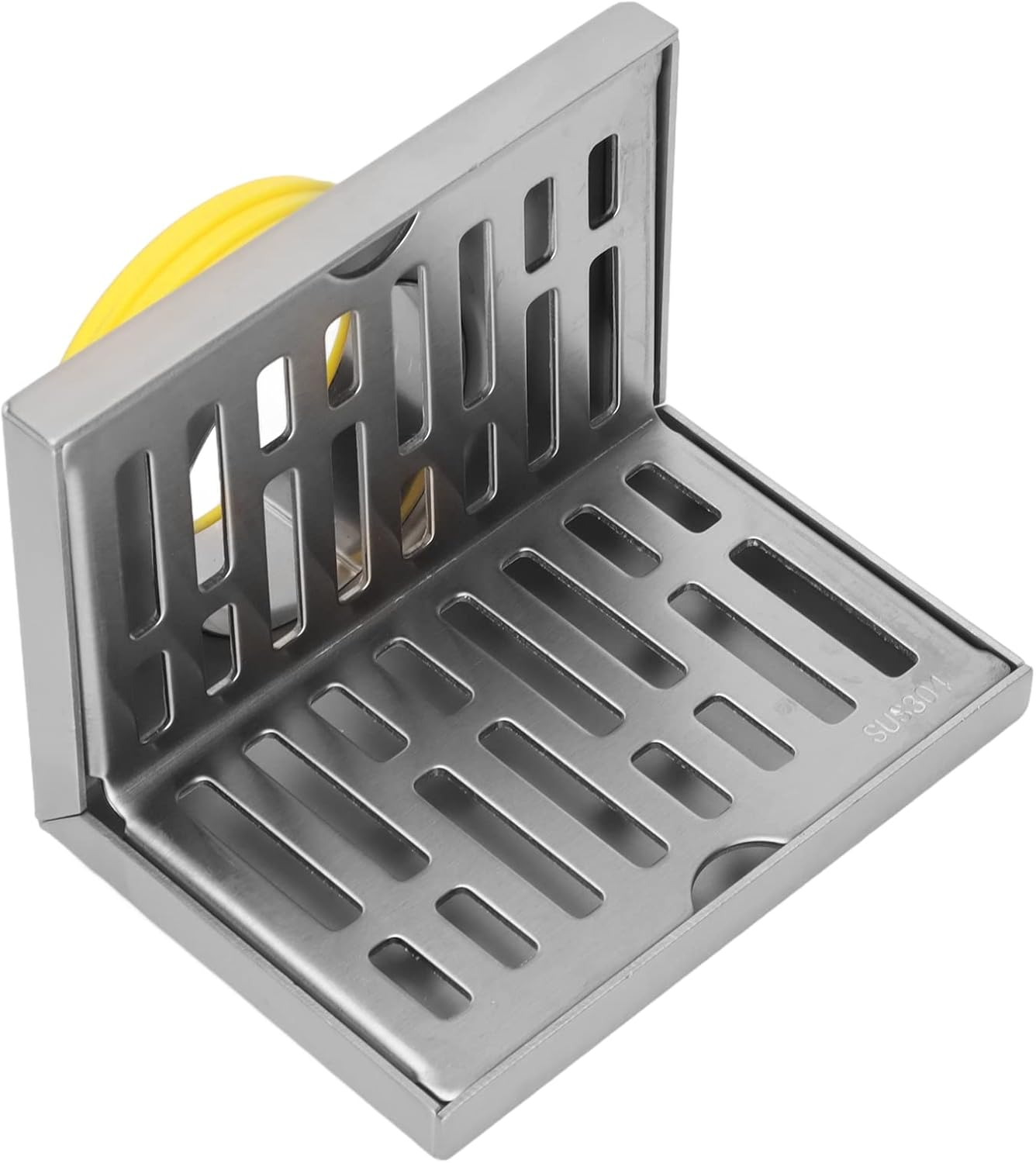 Sturdy Wall L Shaped Drain, Side Drain for 2.3In Pipes, Beautiful and Practical Design, Ideal for Bathroom, Kitchen, and Balcony Installation image number 4