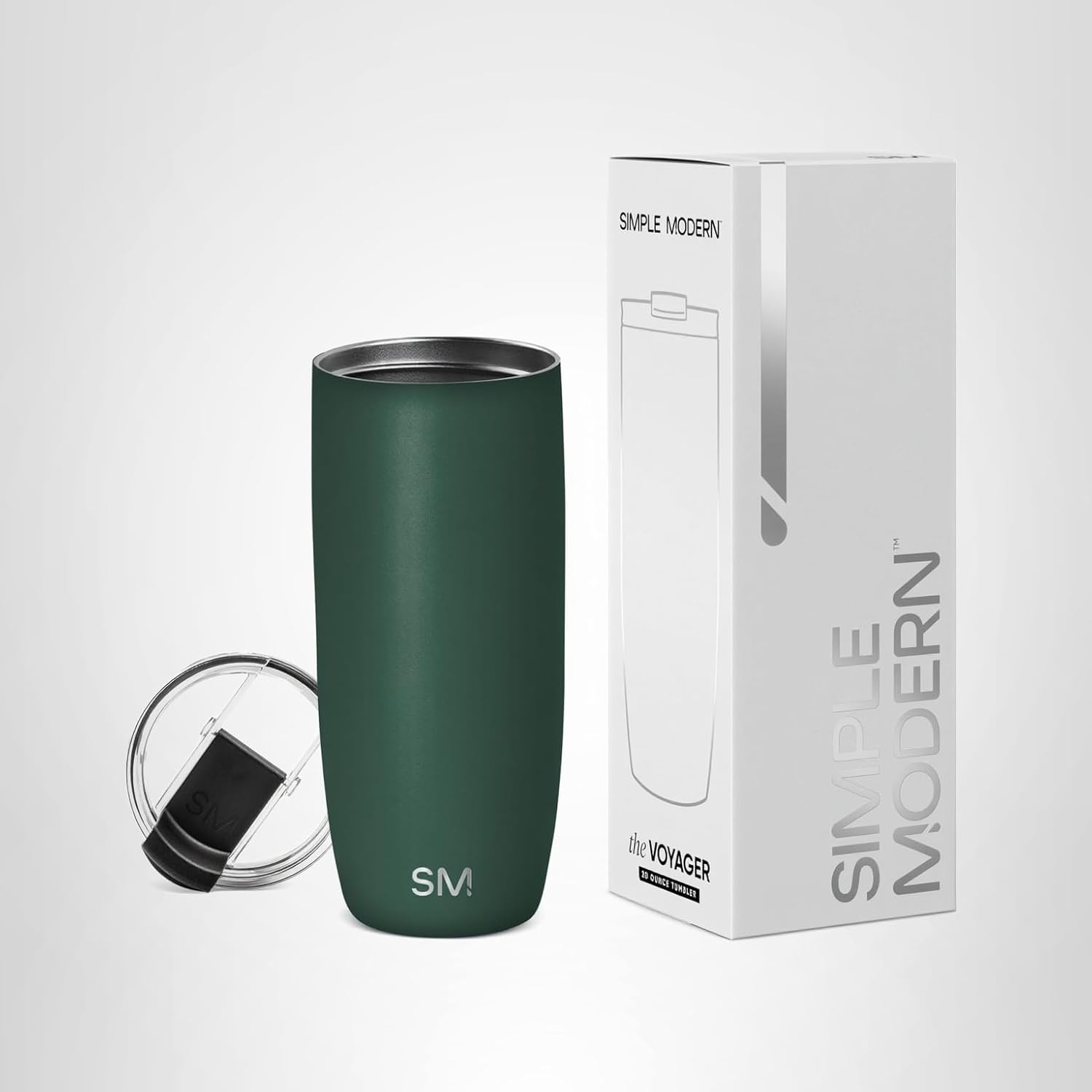 Simple Modern Travel Coffee Mug Tumbler with Flip Lid | Insulated Stainless Steel Iced Coffee Cup | Gifts for Women & Men | Voyager Collection | 12Oz | Slumberland