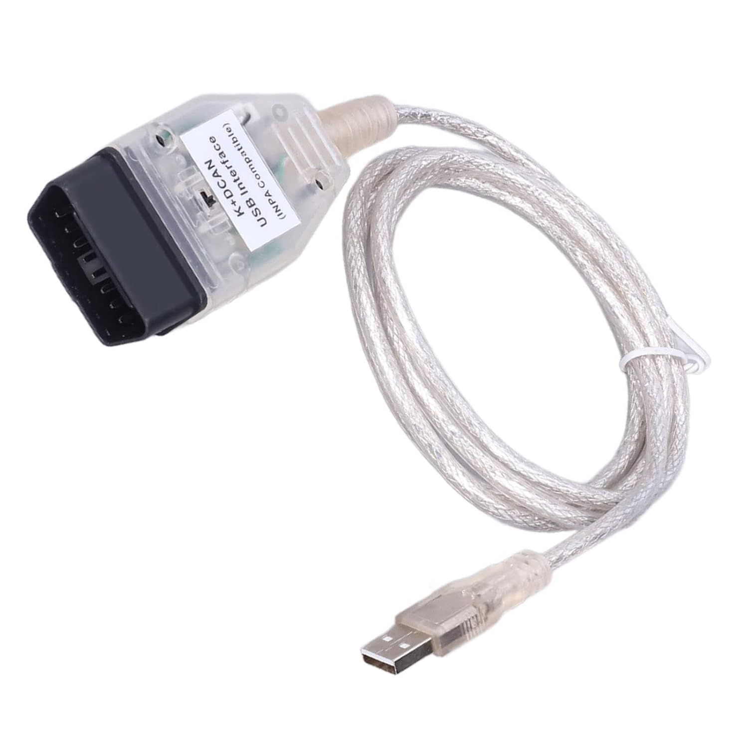 Fafeicy Car Diagnostic Cable K+DCAN Cable ABS Rugged for Auto image number 3