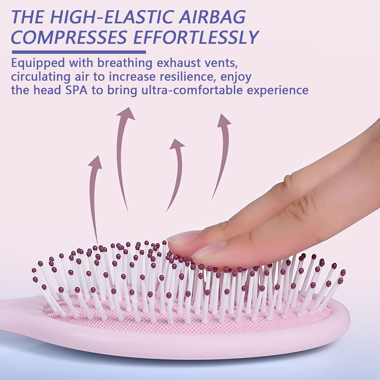 1PC Anti-Static Hair Brush Soft Bristle Hairbrushes Professional Detangle Natural Bristle Cushion Brush Comb for Long Thick Wavy Hair