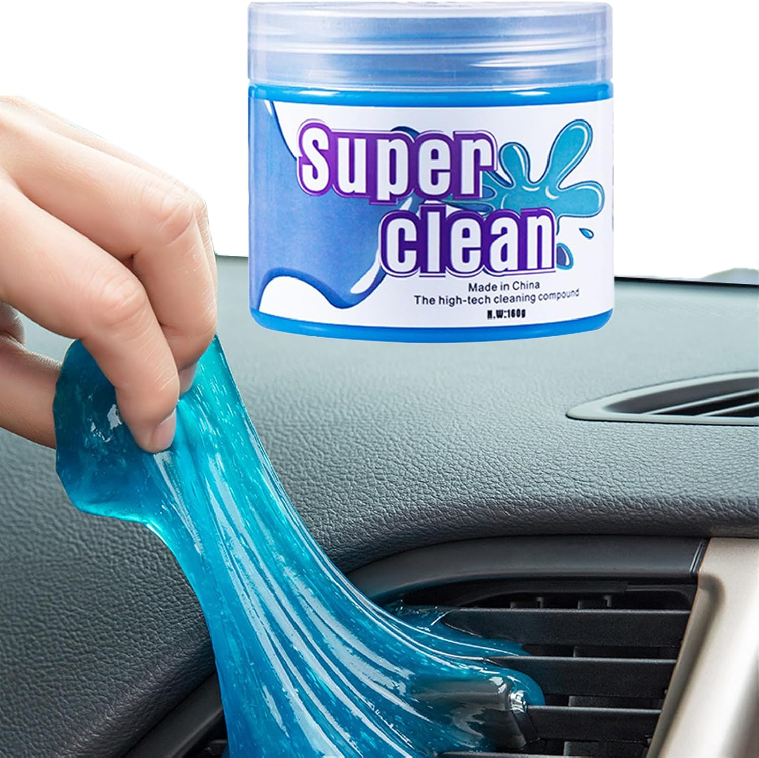 Cleaning Gel for Car/Keyboard Universal Cleaning Gel Car Interior Cleaner Dust Cleaning Gel Cleaner Gel Car Detailing Kit Gel for PC Tablet Cleaning Accessories Car Slime Kits 160G image number 5