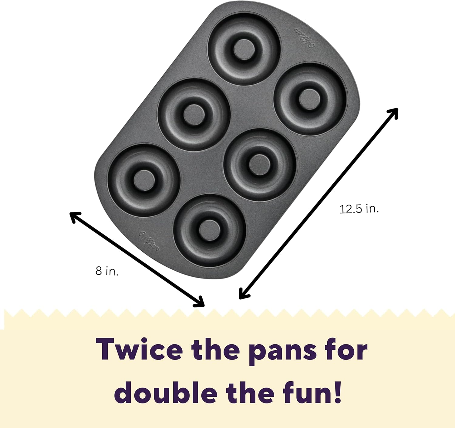 Wilton 2105-1620 6 Cavity Nonstick Donut Pans (2 Pack) image number 5