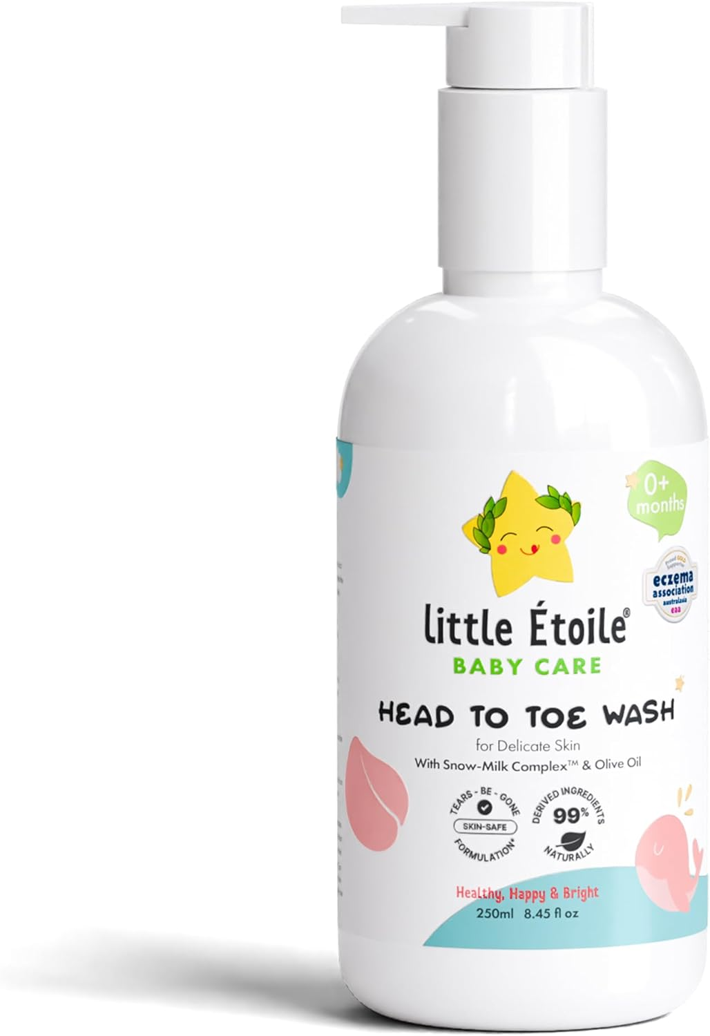 Little &Eacute;toile Gentle Head-To-Toe Baby Body Wash | 2-In-1 Hair & Body Cleanser for Delicate Skin | Hypoallergenic, Sulphate-Free | Made in Australia | 0+Months (Delicate Skin, 250Ml) image number 5