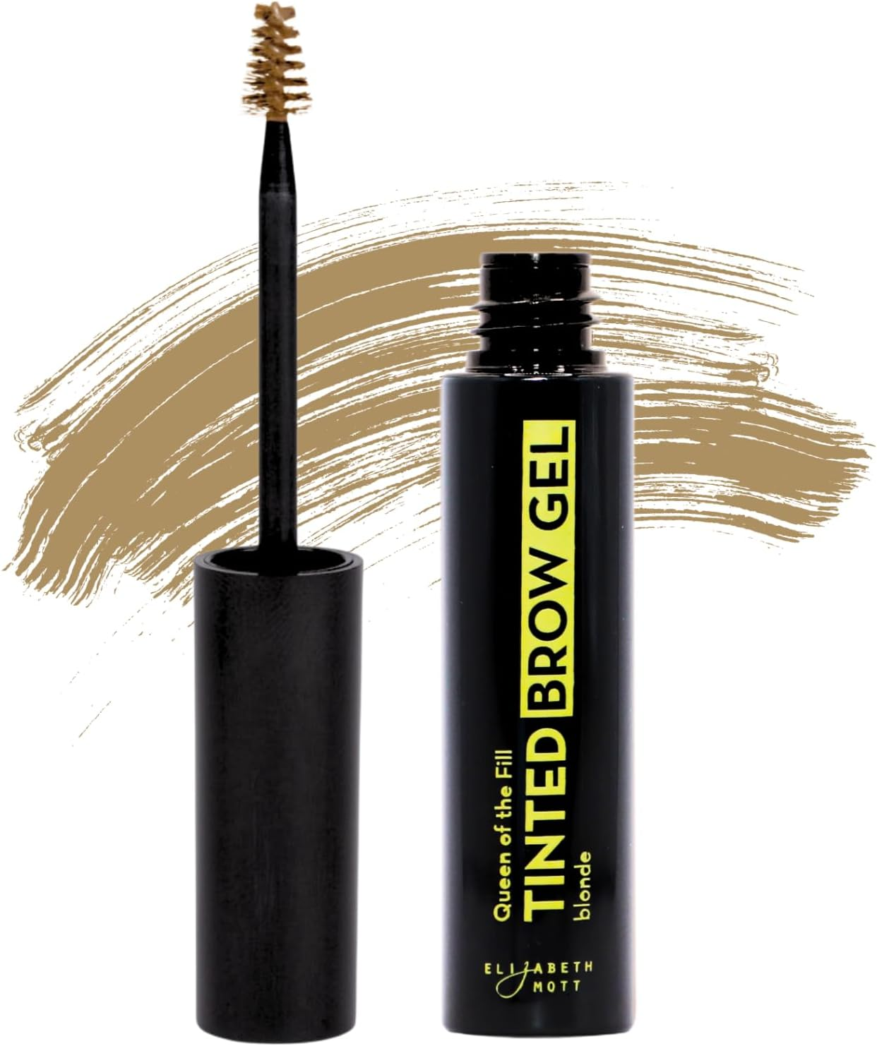 Elizabeth Mott Queen of the Fill Tinted Eyebrow Makeup Gel Cruelty Free (4G/.14Oz) Blonde