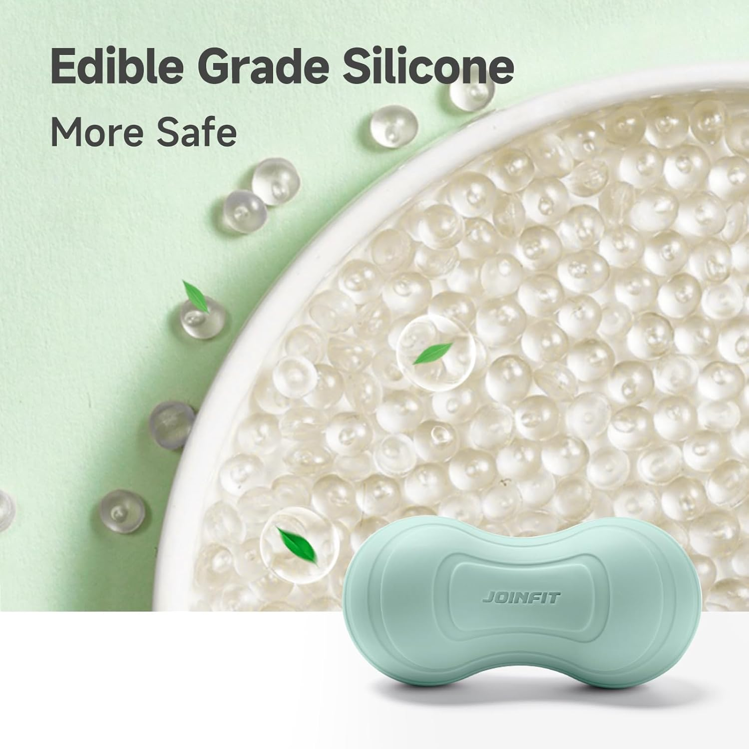 HCE Massage Ball Set for Trigger Point Massage & Physical Therapy, Lacrosse Ball/Peanut Ball/Spiky Ball Set, Therapy Ball for Plantar Fasciitis, Muscle Release, Deep Tissue Massage - Set of 3 image number 2