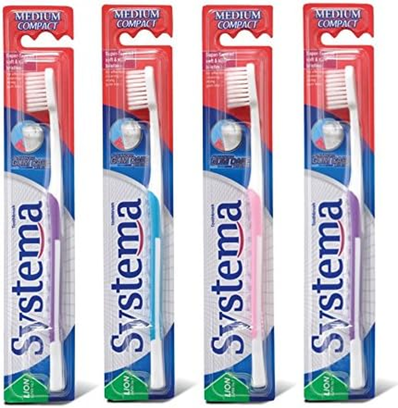 SYSTEMA Gum Care Toothbrushes Medium Bristles Pkt of 4 Pcs (Regular Head) image number 2