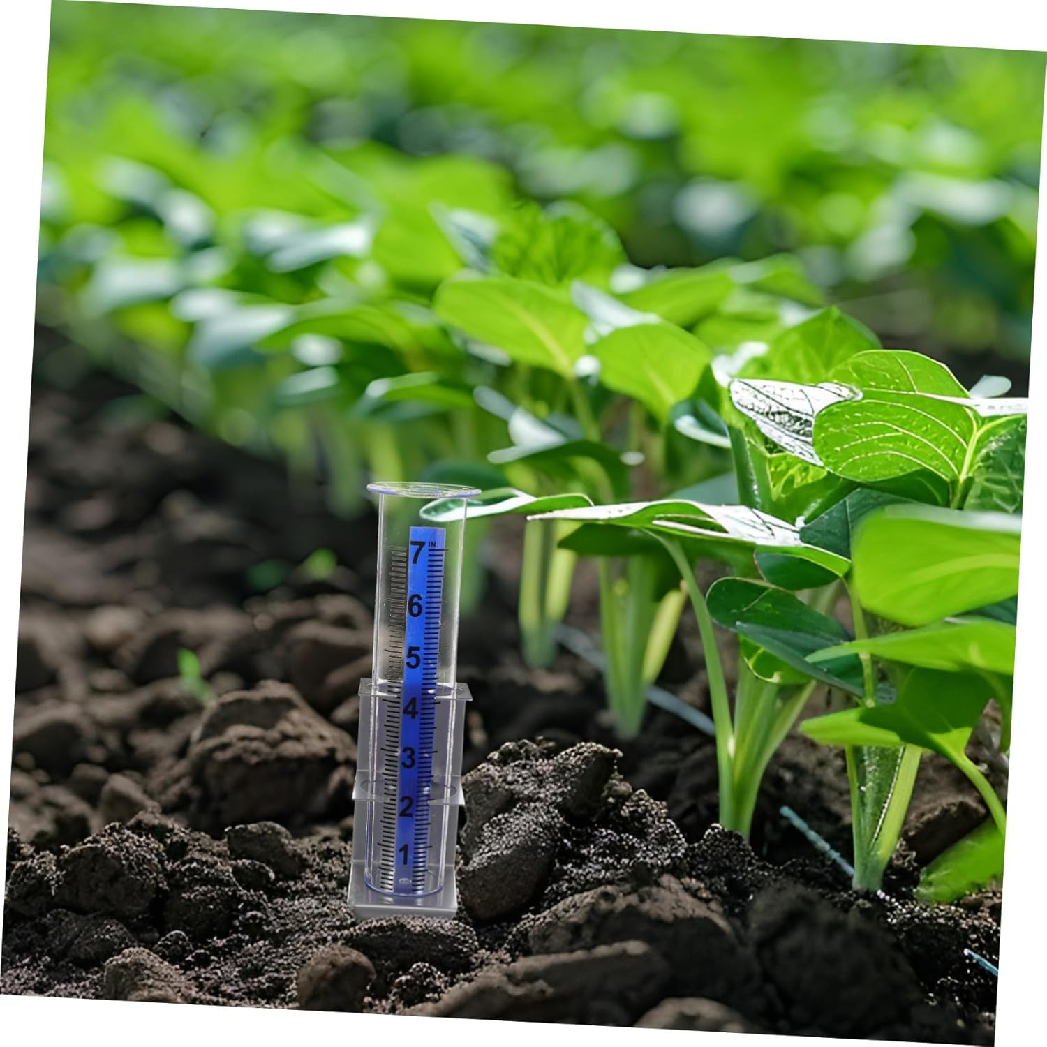 Gadpiparty Large Capacity Outdoor Rain Gauge with Mounting Bracket Plastic Decorative Rain for Garden Patio Accurate Rainfall Measurement Tool for Deck Railing and Outdoor Weather Monitoring image number 5