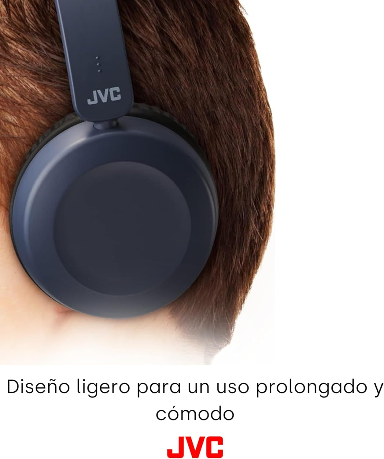 JVC HA-S31M Wired Over-Ear Headband Headphones with Microphone & Remote - Slate Blue image number 4