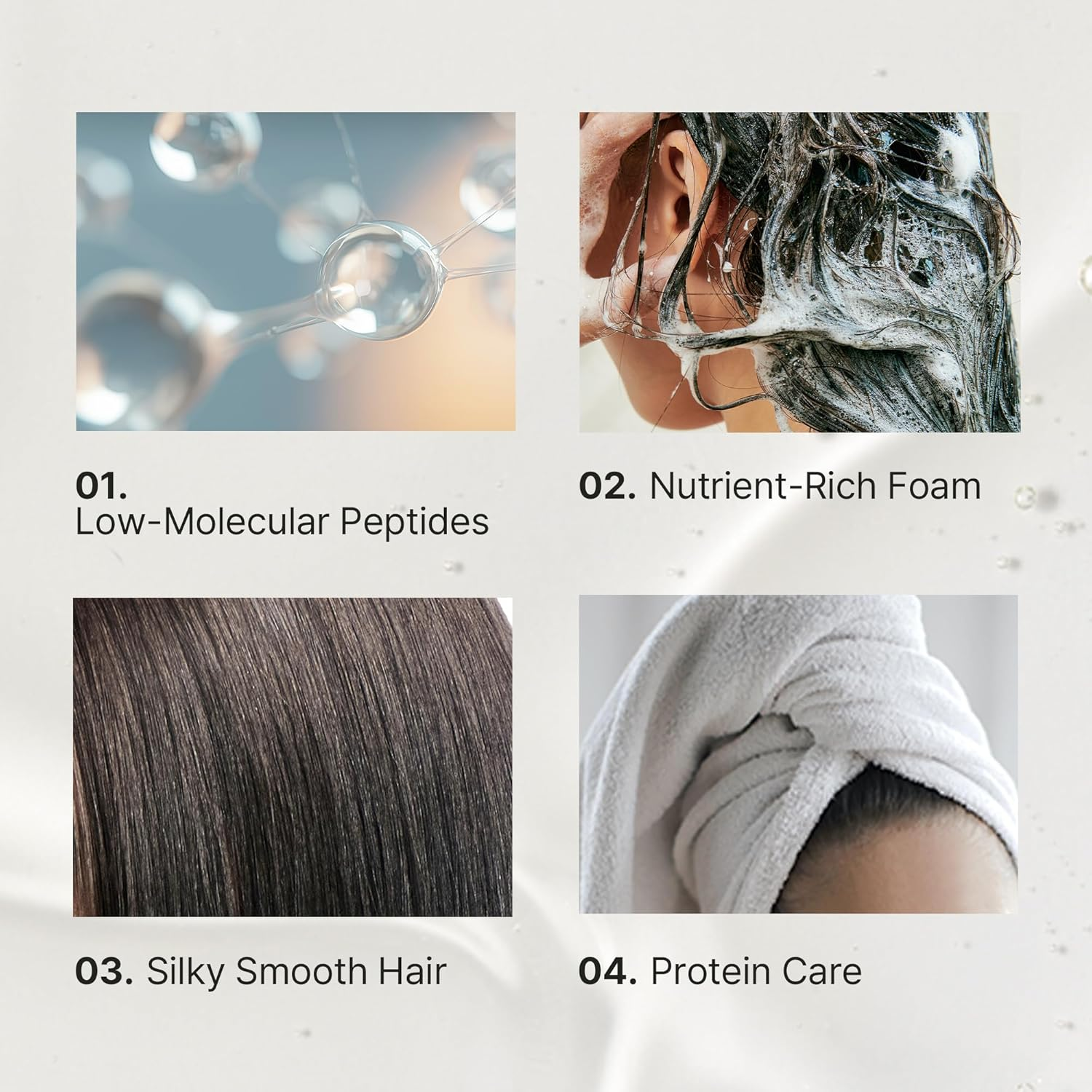 Keratin LPP Shampoo (530Ml) Nourishing Silk and Hydrolyzed Wheat Protein Shampoo for Dry, Damaged, Coloured, Permed Hair image number 2