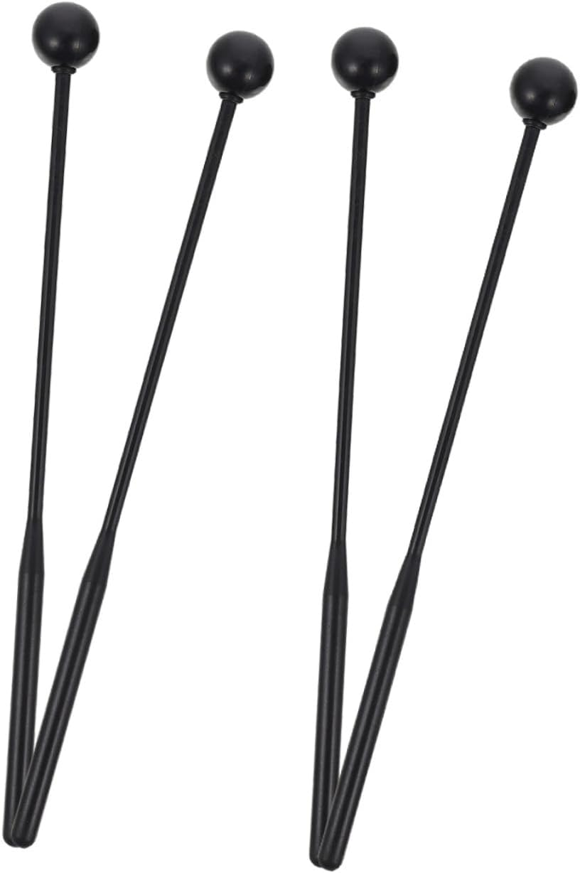 TOPPERFUN 2 Pairs of Rubber Drumsticks, 11.99X0.98In Marimba Drumsticks, Xylophone Hammers, Music Drumsticks, Glockenspiel Hammers, Singing Bowl Hammers