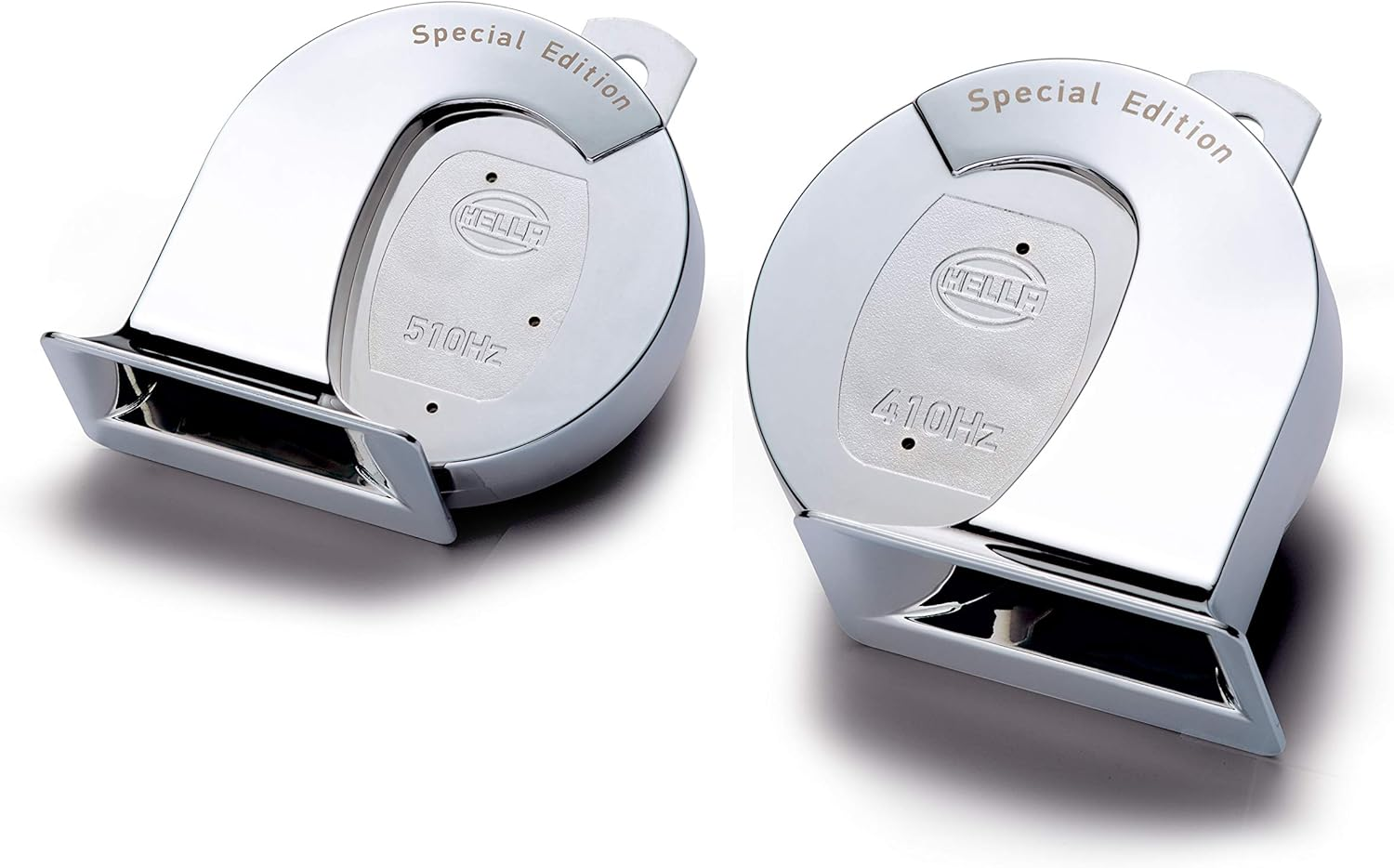 HELLA 007728883 Chrome 12V Trumpet Horn Kit (Universal Fit) - Universal / High Tone Only, Red image number 6