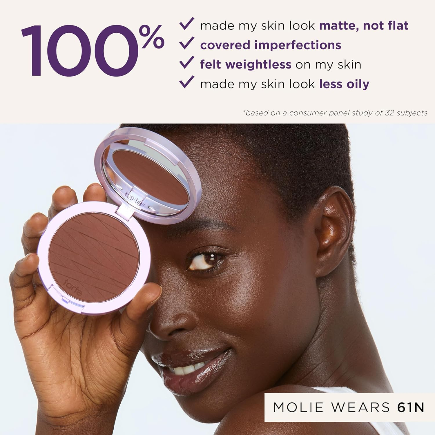 Tarte Face Tape Pressed Powder - 20B Light Beige(Light Skin with Cool, Pink Undertones) - Full Size image number 3