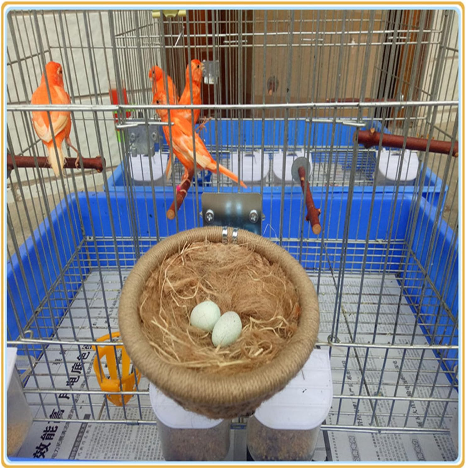 FRYI888YUNK 2 Pack Natural Bird Nesting Material - Safe Nesting Mix for Hummingbirds, Canaries, Finches, Parakeets - Cage, Garden & Tree Trunk Bedding image number 2