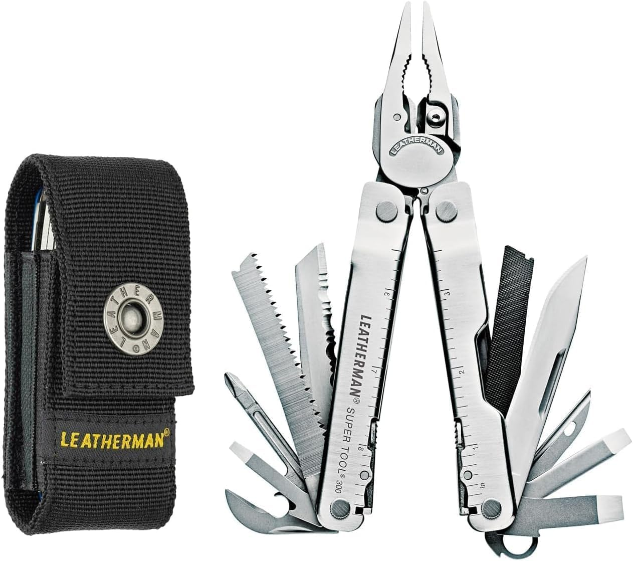 Leatherman YL831148 Supertool 300 Multitool with Nylon Button Sheath, Black image number 4