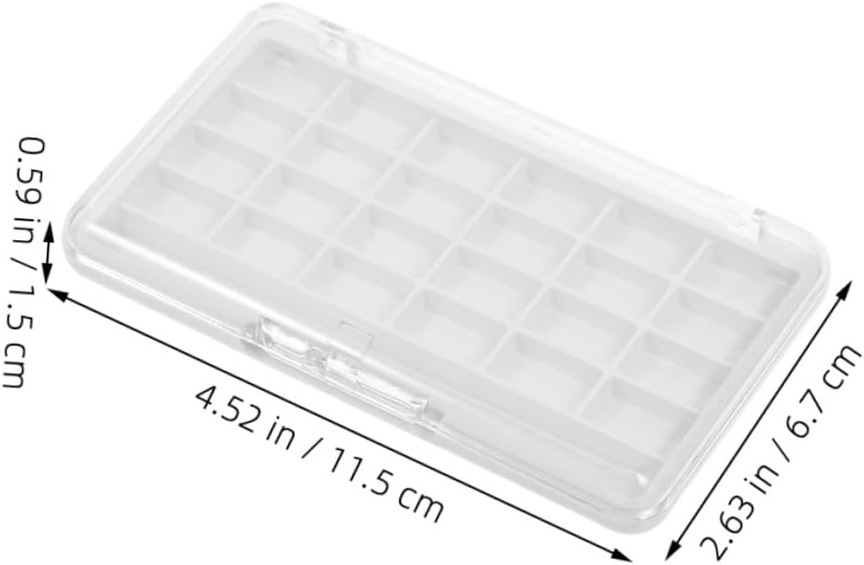 DONFAMDS 2PCS Transparent Empty Makeup Palette with Clear Lid Portable Eyeshadow Organizer for DIY Lipstick Blush Highlighter Storage Travel-Friendly Cosmetic Case image number 6