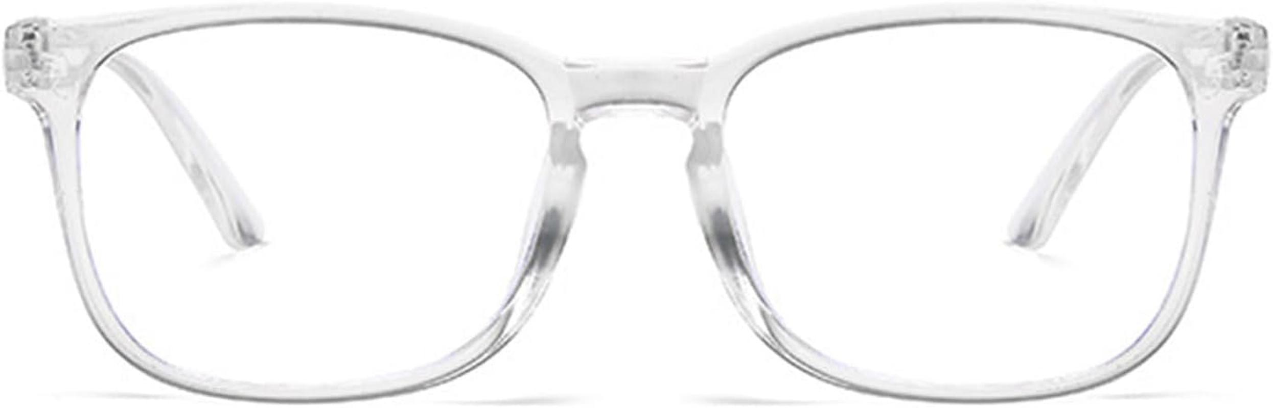 BGENHPON Upgraded Computer Game Anti-Blue Light, UV Ultraviolet Glasses, Anti-Eye Fatigue Square Frame Glasses for Men and Women, Transparent Lens Design image number 5