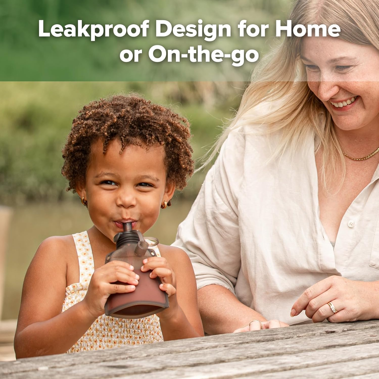 Haakaa Silicone Yummy Pouch, Reusable Soft Squeeze Food Pouch, Convenient and Portable Refillable Baby Food Breastmilk Storage Bag | Great for Purees, (130Ml) 1Pack image number 3