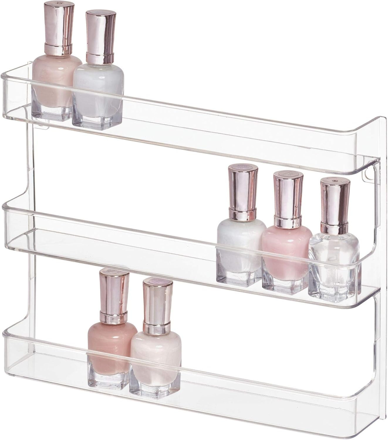 Idesign Hanging Nail Polish & Cosmetics Organizer, the Clarity Collection &ndash; 8.78" X 2.02" X 11.07", Clear image number 5