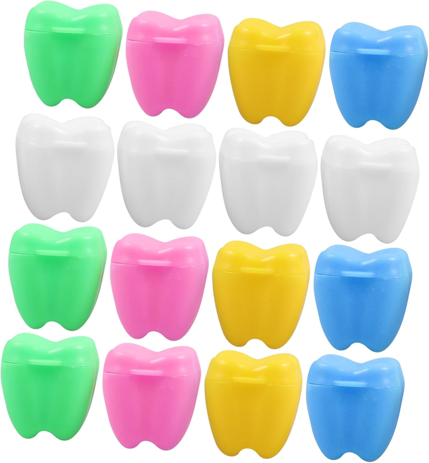 Yardwe 20Pcs Box Tooth Keepsake Box Mixed Style Lightweight Easy Open Teeth Holder for Memories Smooth Surface Personal Info Recording Present image number 1
