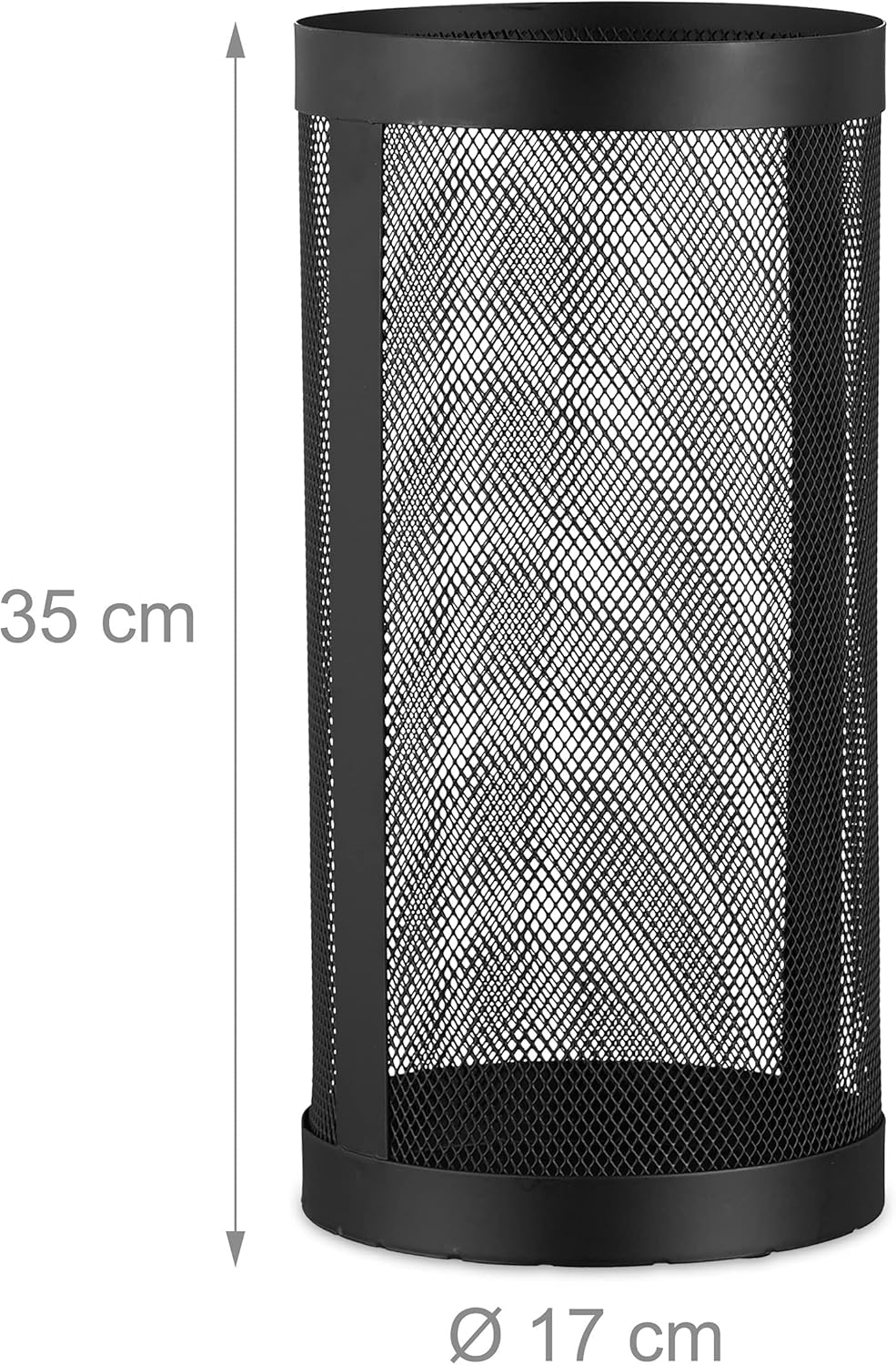 Relaxdays Modern Cast Fire Irons. 5-Piece Fireplace Companion Set with Shovel, Broom, Poker, Tongs and Stand, Black, 17 X 17 X 35 Cm image number 1