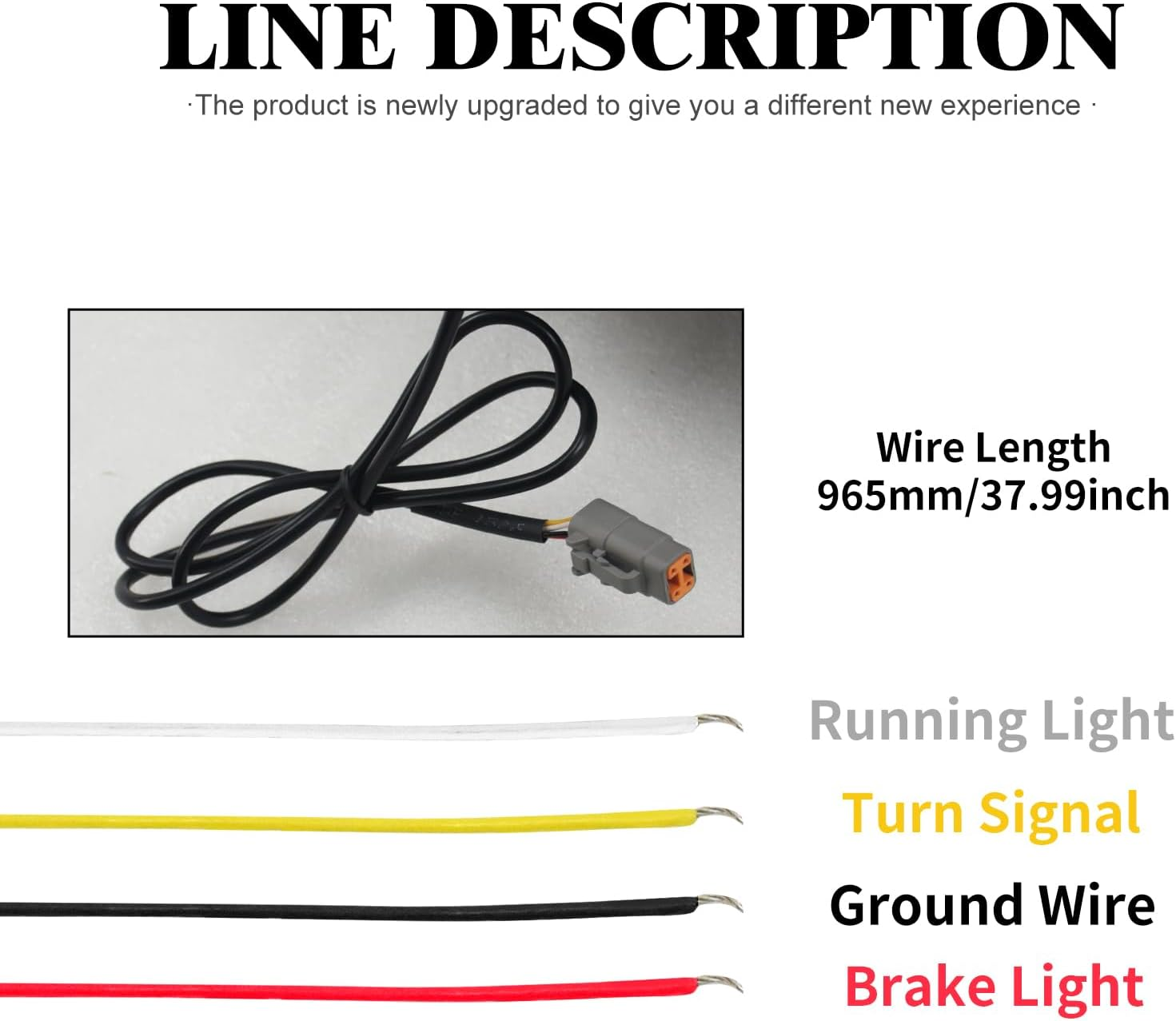 Motorcycle Rear Fender with LED Lights Turn Signal Brake Running Light Fit for Harley Softail Breakout and Rocker FXBR FXBRS 2008-2017 image number 3