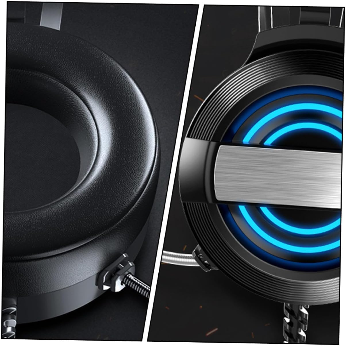 DOITOOL Gaming Headset with Microphone Wired Noise Reduction Headphones for Lightweight Comfortable over Ear Design Sound for Gamers Version image number 3