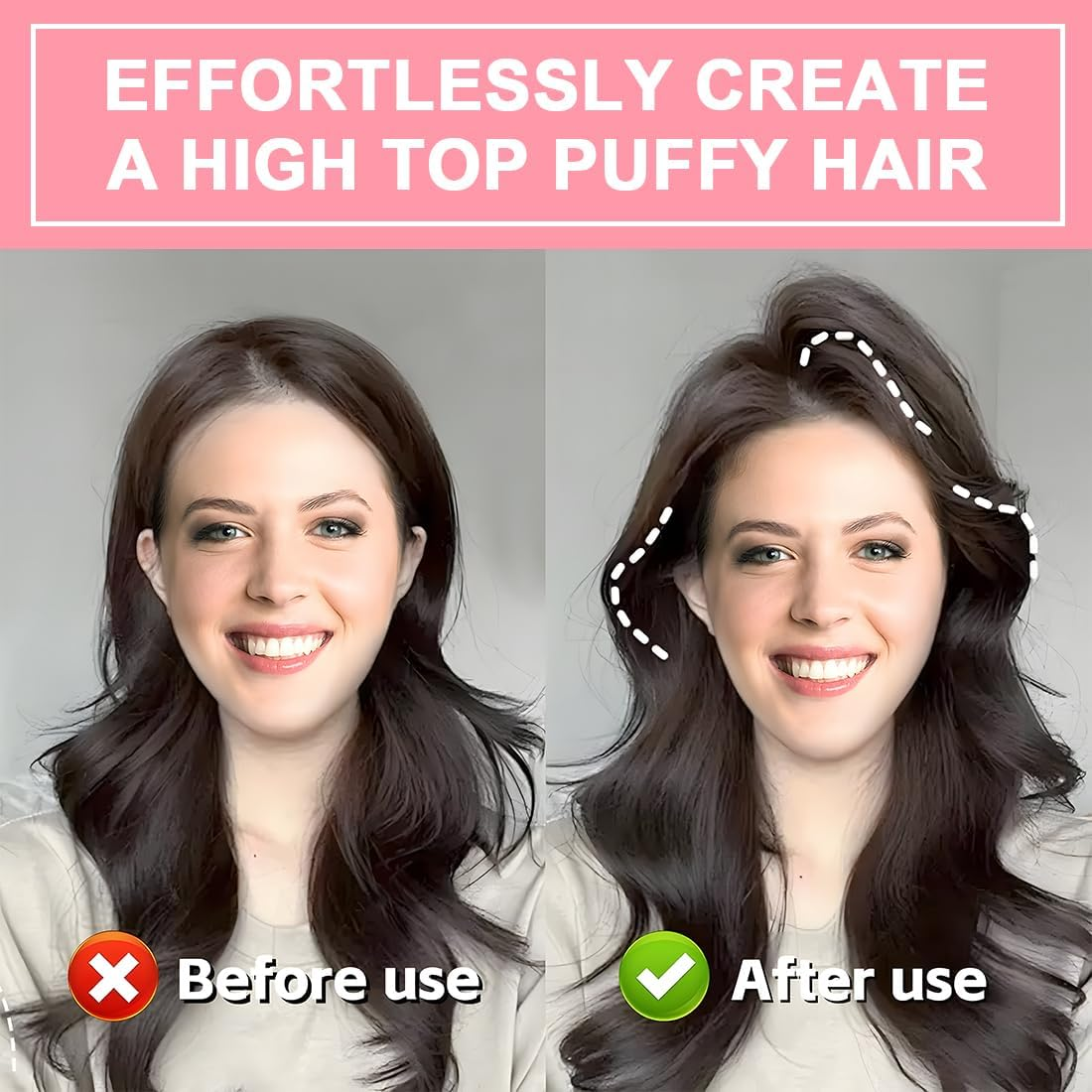 Pack of 4 Hair Clips for Styling, Hair Bangs Clip, Volume Hair Clips for Fluffy Bangs, Volume Clip for Hairline, Hair Root Lifting Clips for Men and Women (Pink + Blue) image number 4