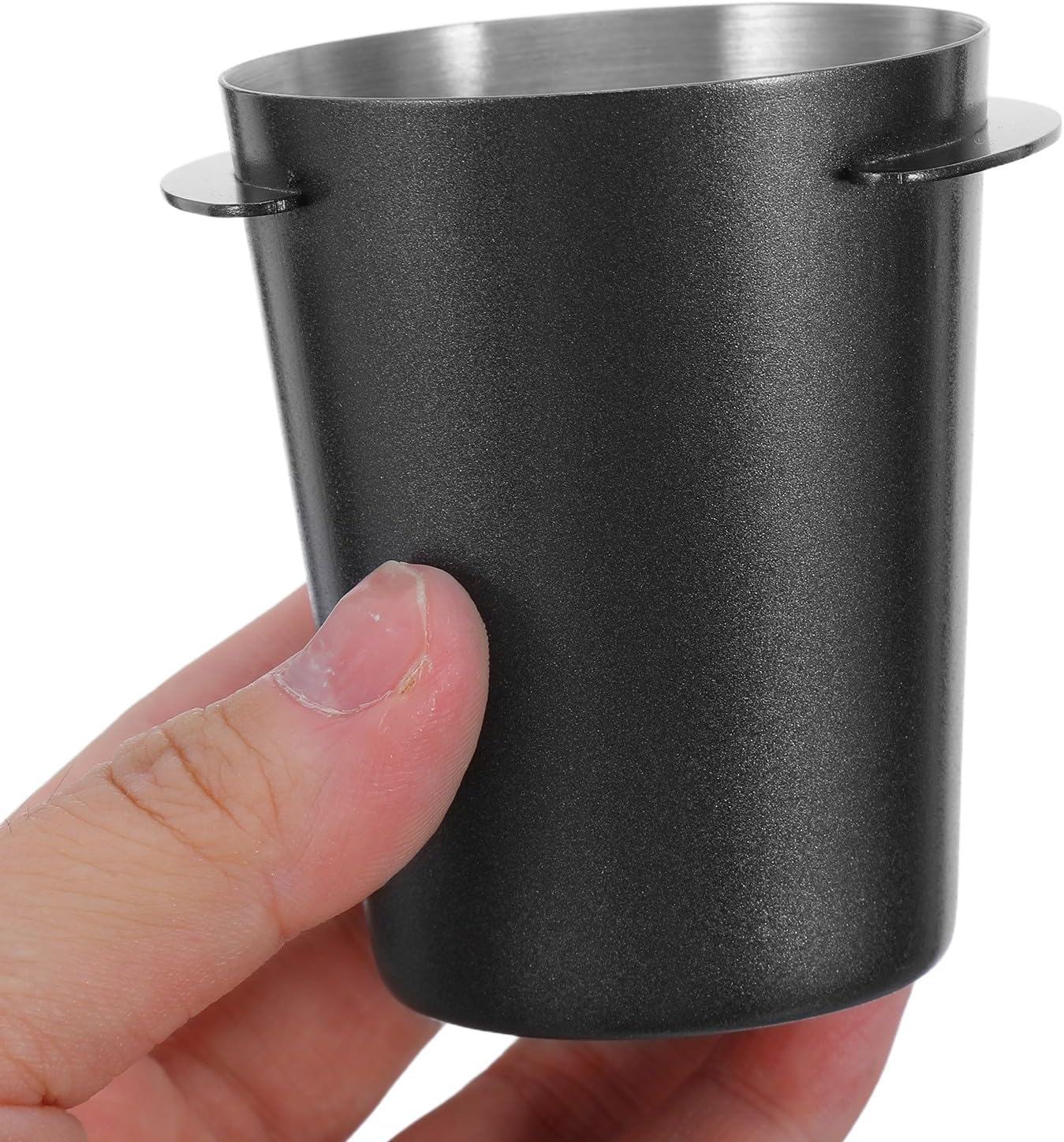 COOLHIYA 2Pcs Coffee Dosing Cup 58Mm- Stainless Steel Espresso Machine Dosing Cup - Mug Coffee Powder Feeder Part for Milk Tea Home Shops 58Mm image number 2