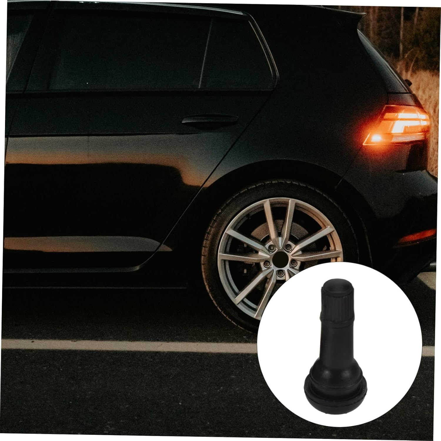 LOORGVEL 100Pcs Robust Tire Valve Stems Tubeless Rubber Valve Stems Automotive Accessories for Car Tyre Replacement image number 3