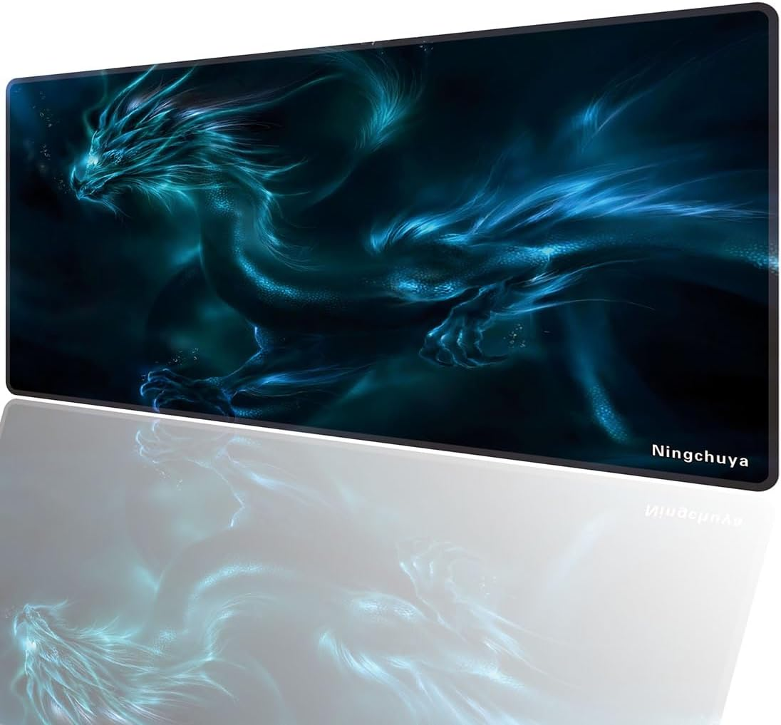 Mouse Pad, Large Desk Mat on Top of Desk Keyboard Playmat, 23.6X11.8In Extended Mouse Pad for Work, Game, Office, Home (6030 Dragonnew)