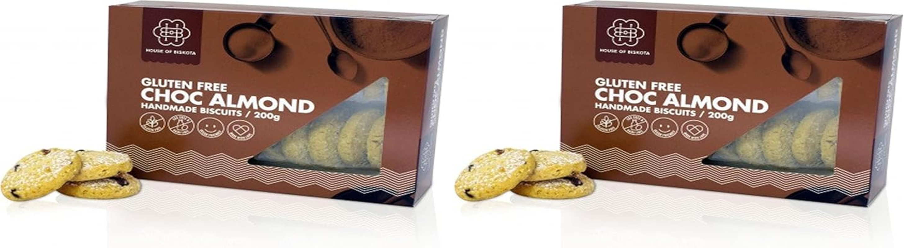 House of Biskota Gluten Free Chocolate Almond Biscuits 200 G image number 1