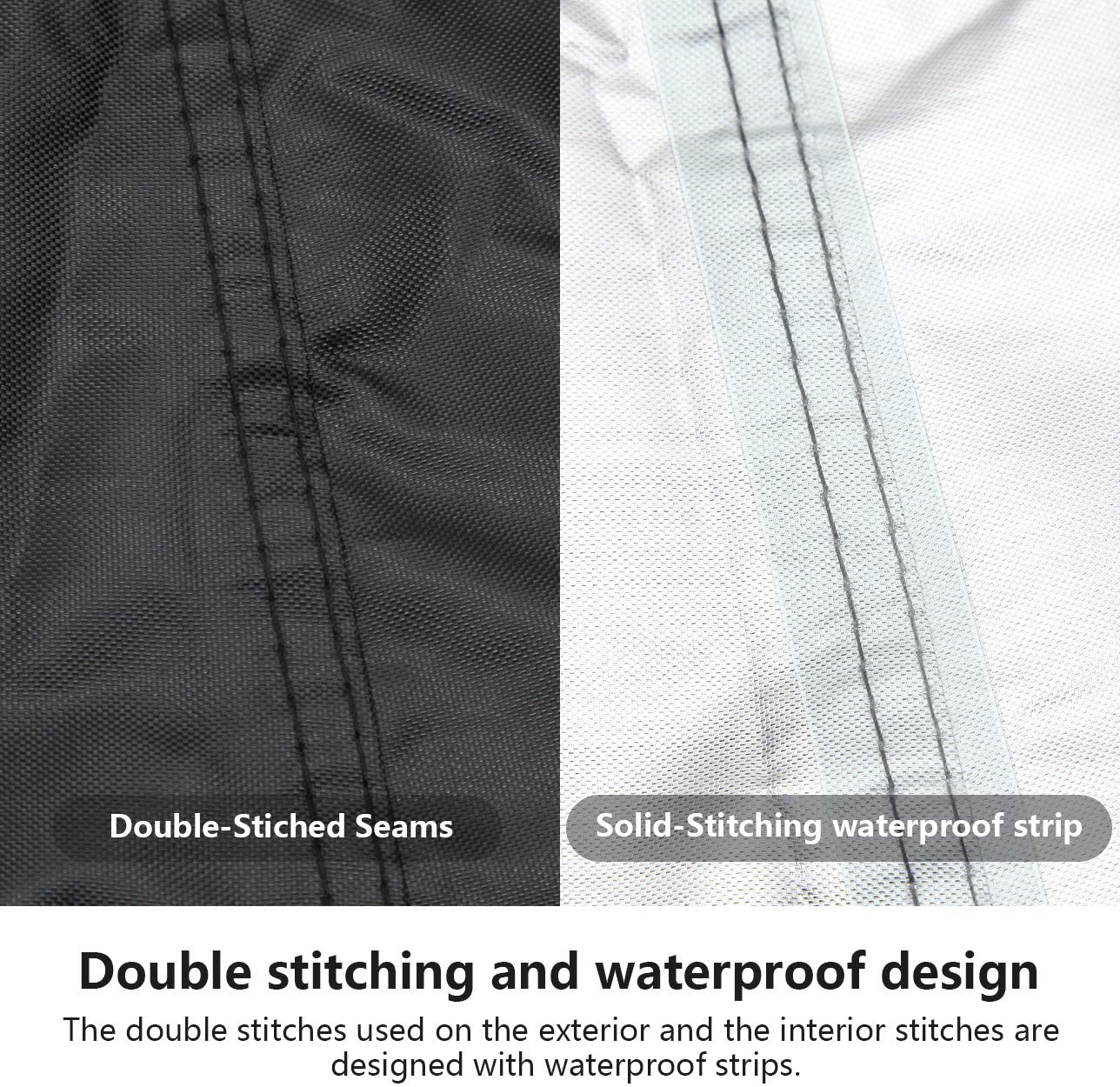 Zero-Turn Mower Cover, Universal Fit 600D Polyester Oxford, Weatherpoof UV with Windproof Buckle, Drawstring, Tractor Cover up to 60" Lawn Mower Decks for Greenworks, EGO, Craftsman, Husqvarna, Honda