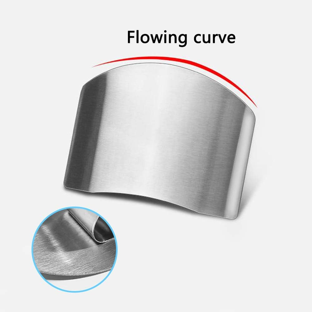 Sourceton Set of 5, Stainless Steel Finger Guard, Finger Guards for Cutting, Finger Guards for Cutting Vegetables, Stainless Steel Finger Guards for Cutting, Cutting Avoid Hurting image number 2