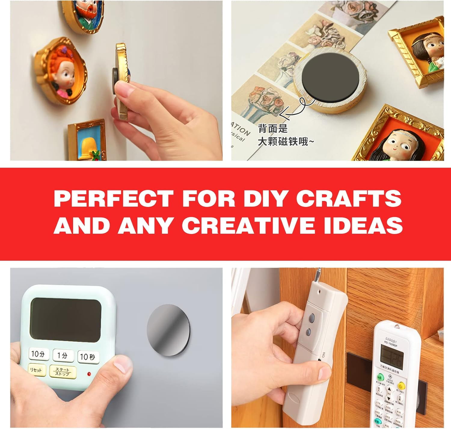 Round Small Magnet Dots with Adhesive Backing for Crafts DIY School Office Home Flexible Circle Magnetic Dot with Self Adhesive Alternative to Magnets Tape Sheet 50 PCS 25Mm (Diameter 1.0&rdquo;X 0.08&rdquo;)