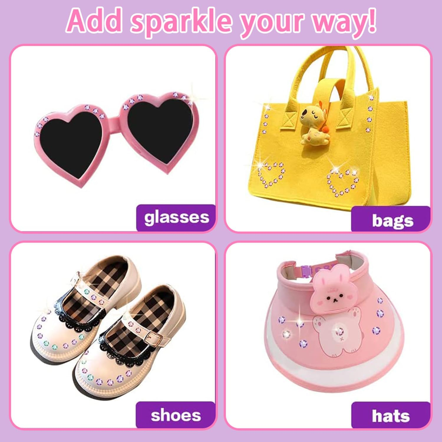 Hair Bedazzler Kit with 240Pcs Rhinestones Diamonds Jewels, Quick and Easy Hair Glitter Machine for Women, Hair Gem Stamper with 120 Glitter Diamonds for Hair, Fashion, Anything. image number 1