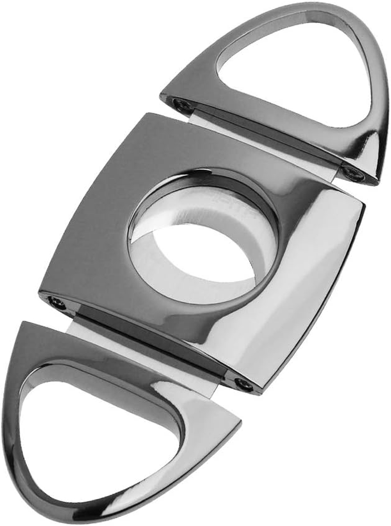 PIPITA Torch Cigar Lighter Gift Set,Windproof Triple Jet Flame Torch Lighter with Punch and Cigar Cutter Set, Refillable Buntane Gas Lighters (Without Gas)