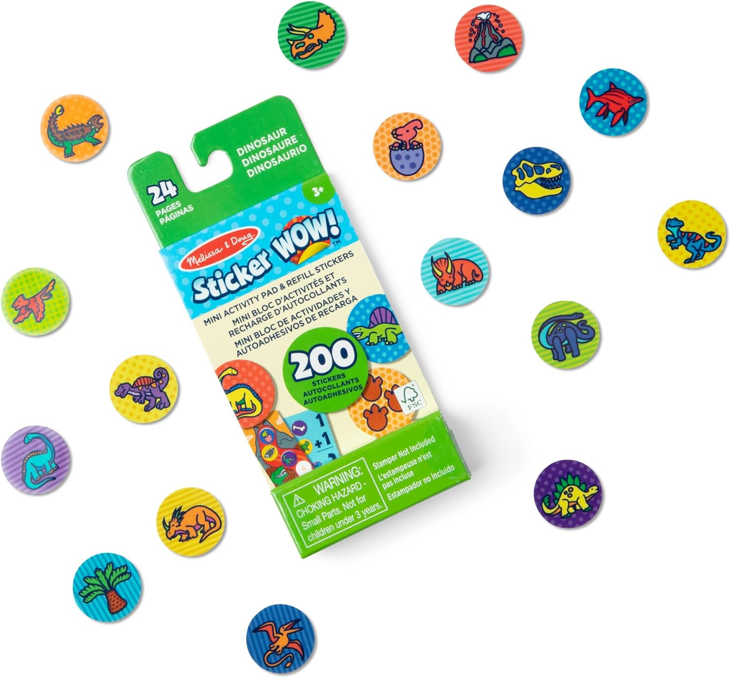 Melissa and Doug - Sticker Wow! Refill Stickers - Dinosaur