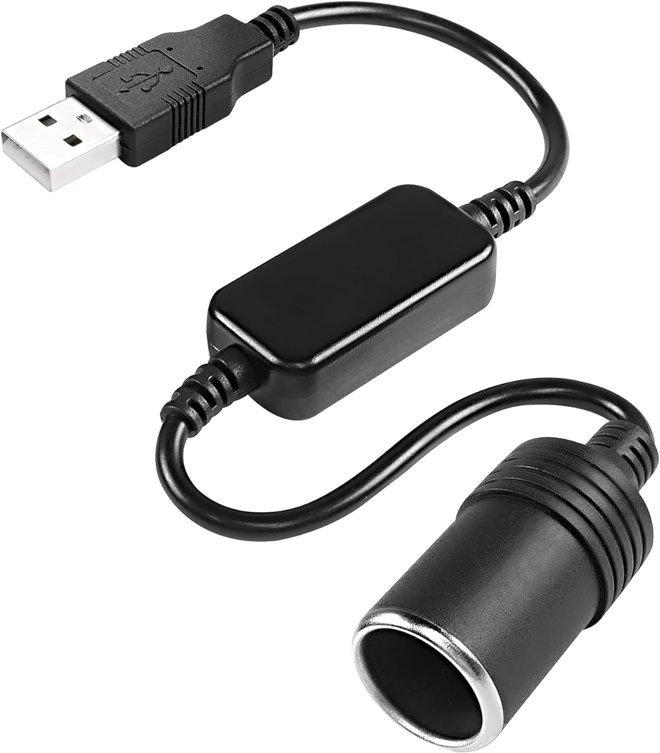 Tunghey USB to Cigarette Lighter Socket, USB a Male to 12V Car Cigarette Lighter Socket Female Power Converter Cable (35CM) - 3M image number 6