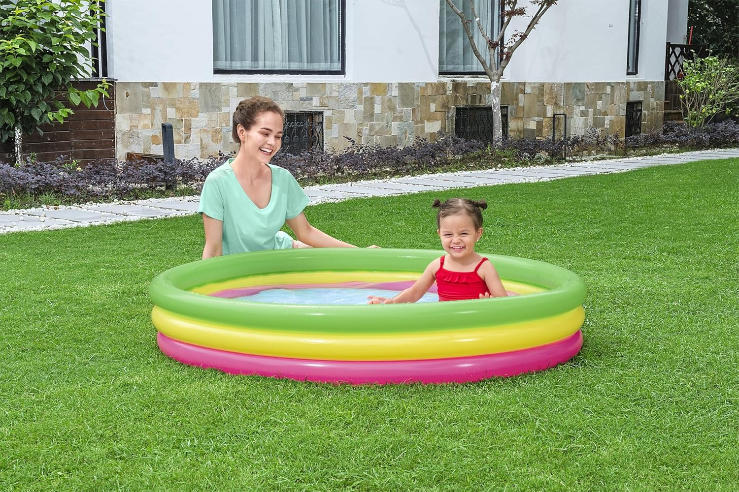Bestway Swim Squad Play Pool 1.52 M X 30 Cm, Inflatable Kids Play Pool image number 1