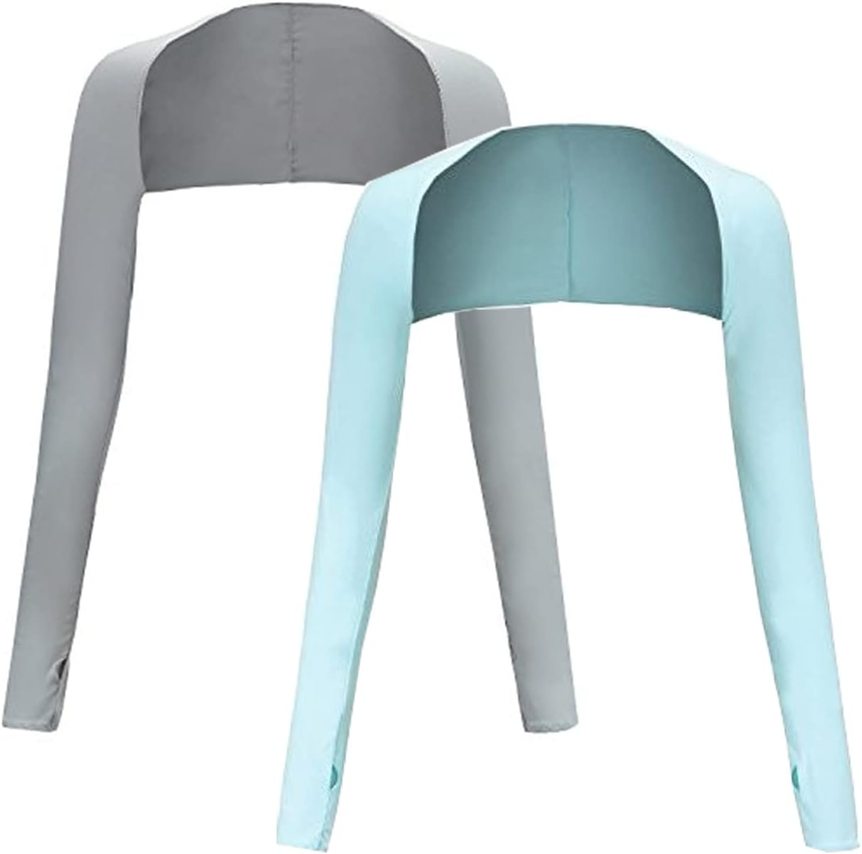 Cool Shawl Arm Covers 2-Pack Sun Protection with Finger Holes UV Protection Arm Covers for Golf