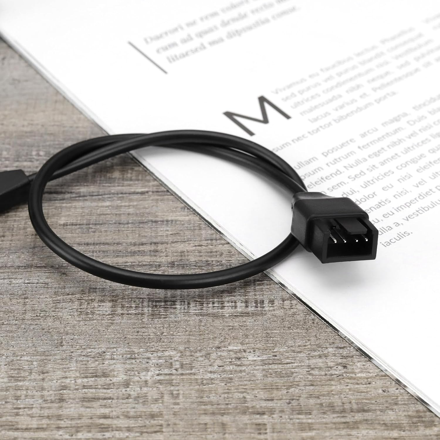 Emagtech 4PCS Fan Extension Cable 4-Pin Female to 4-Pin Male 24AWG PWM Chassis Fan Cable 12V Power Supply Adapter for PWM Case Fans CPU Fans 35Cm image number 6