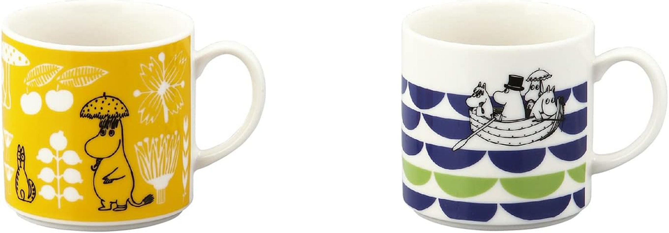 Moomin Couvio Pair Mug (Mushroom/Wave)