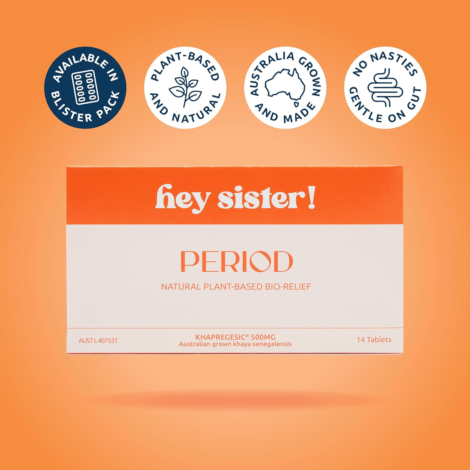 OG Period &ndash; Natural Period Pain Relief, Plant-Based Fast-Acting Relief for Cramps, PMS Mood Swings, Mild Anxiety & Gut Health &ndash; 14 Tablets image number 4