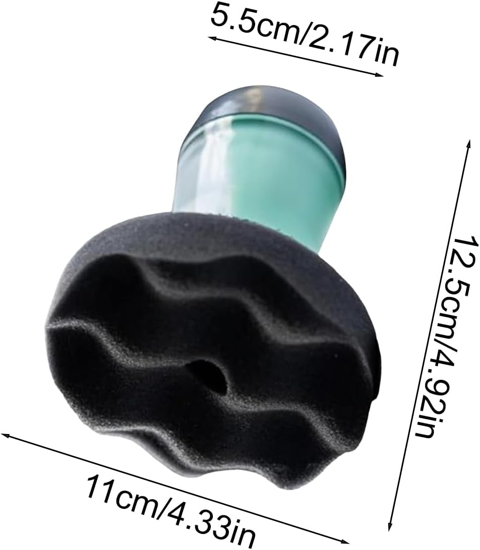 Tire Shine Applicator - Reusable Tire Hex Grip Applicator | Efficient Sponge No Drip Detailing Portable Automotive Tool for Wash Garage Workshop Maintenance Outdoor Home Repair Driveway image number 6