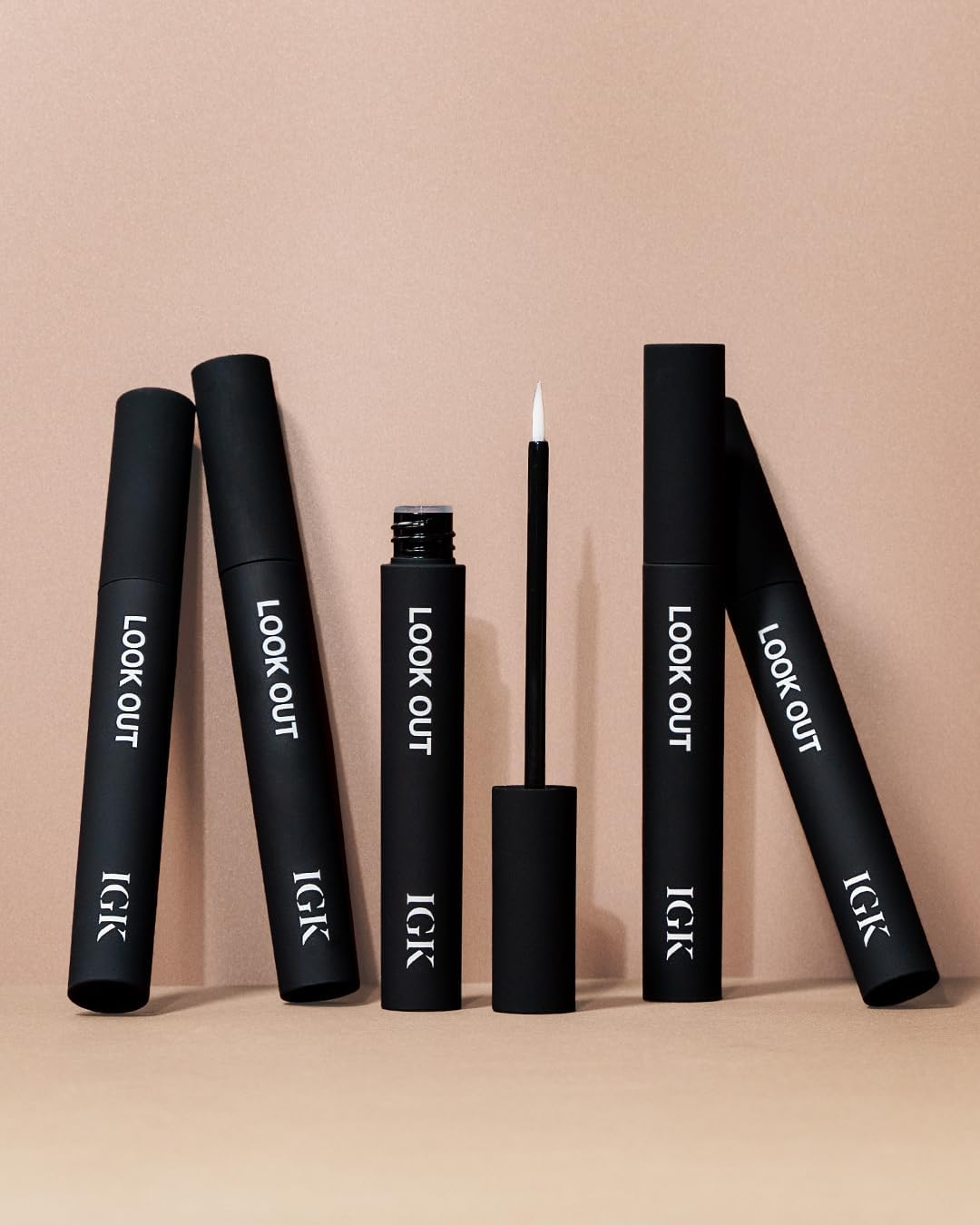 IGK Look Out Lash and Brow Boosting Peptide Serum | Increases Thickness + Fullness + Density of Brows and Lashes | Dermatologist + Ophthalmologist Approved | Vegan + Cruelty-Free | 0.11 Fl Oz image number 4