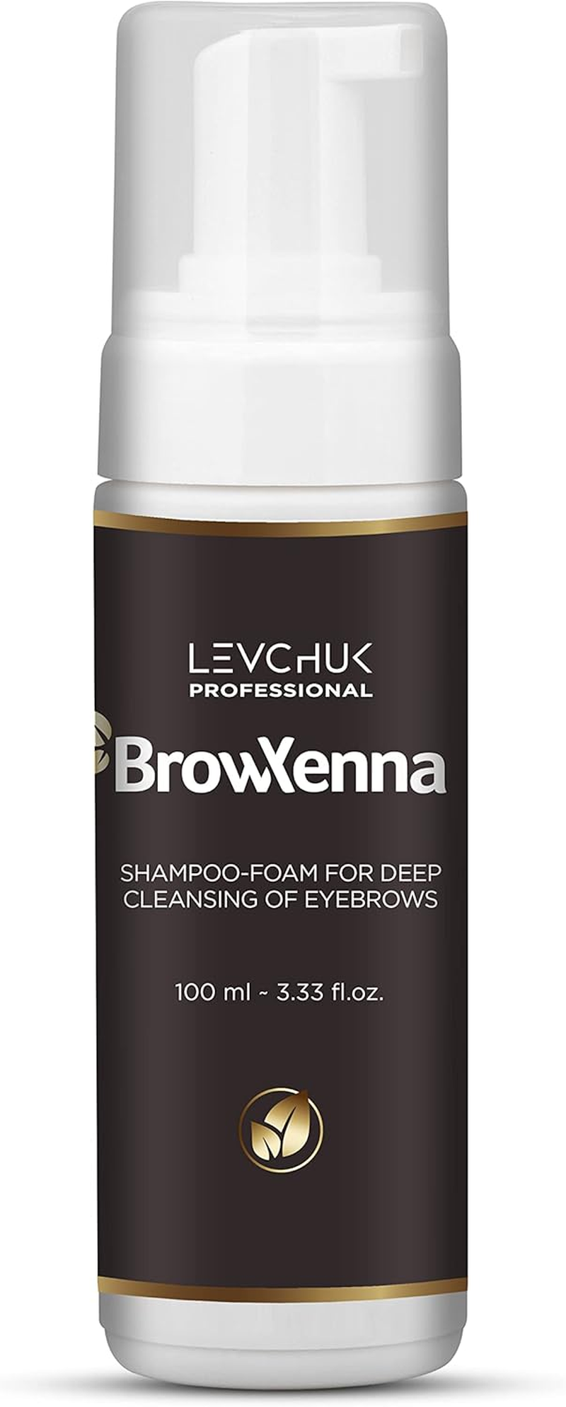 Levchuk Brow Henna Shampoo Foam for Deep Cleansing of Eyebrows, 1 Count image number 1