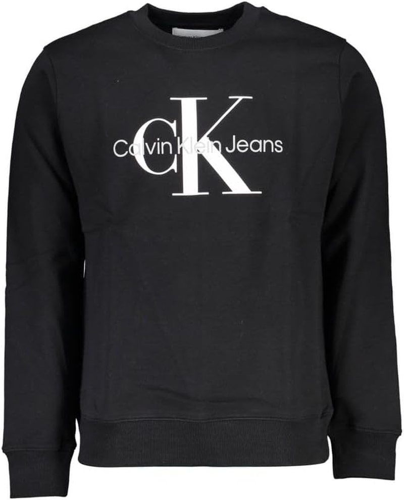 Calvin Klein Jeans Mens Core Monologo Crewneck Sweatshirt, Ck Black image number 1