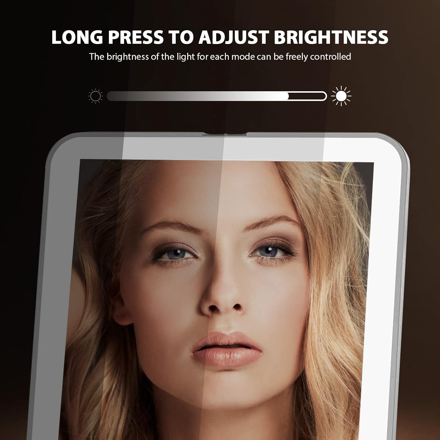 Makeup Mirror with 10X Magnifying Mirror, Vanity Travel Mirror with 48Leds, 3 Color Lighting, Rechargeable 800Mah Batteries, Portable Ultra Slim Lighted Makeup Mirror, Travel Essentials for Women image number 6