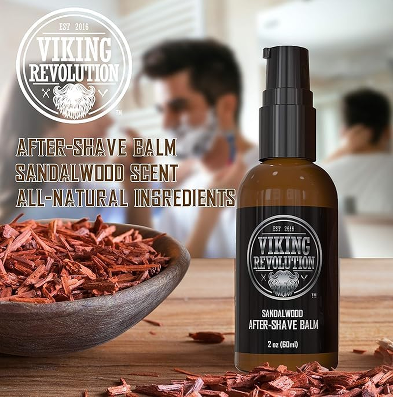 Viking Luxury After-Shave Balm - Soothes Face, Moisturizes after Shaving, Eliminates Razor Burn - Sandalwood Scent image number 2
